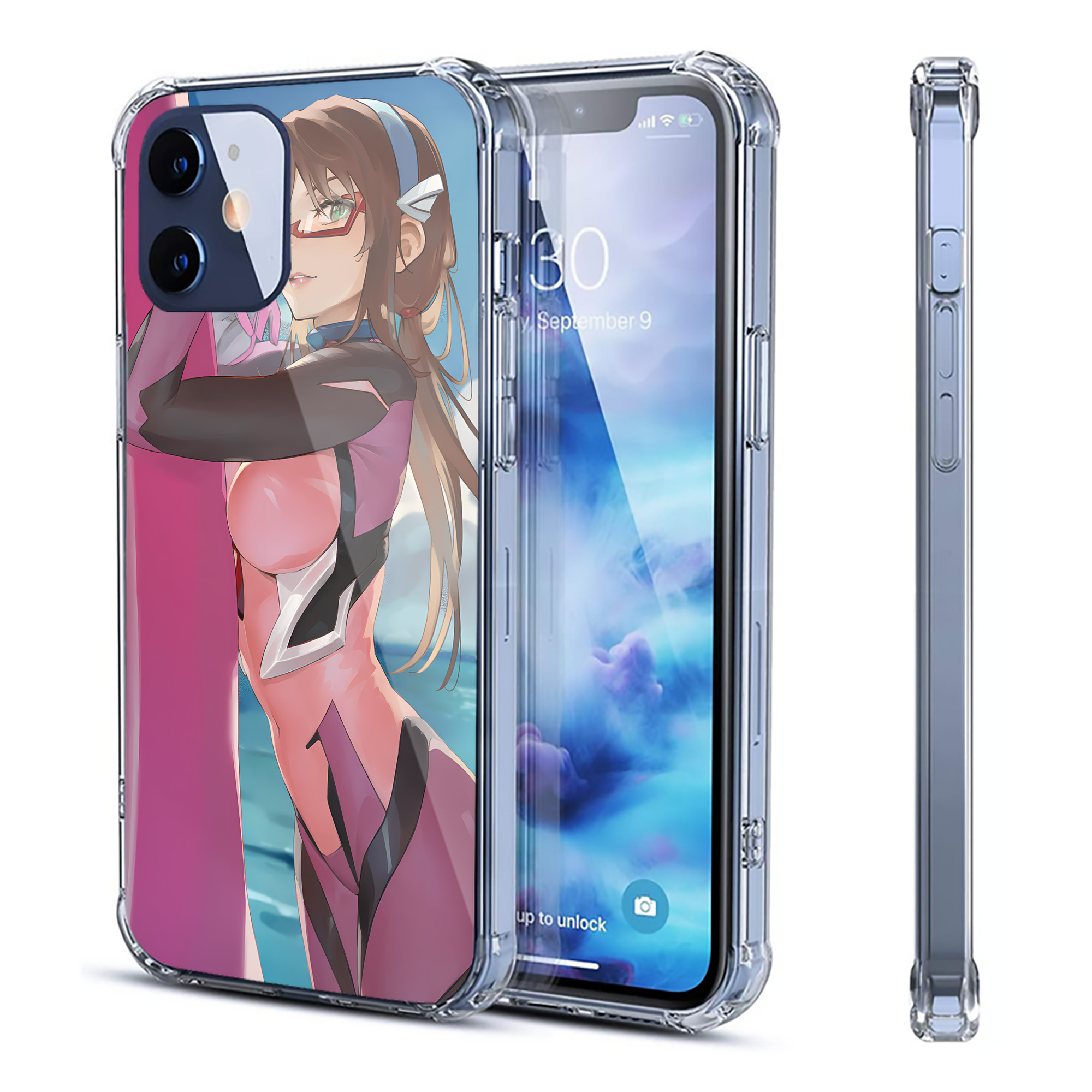 （画像用） EVA 新世紀エヴァンゲリオン 【iPhone 12シリーズ対応】透明スマホケース（クリアソフトケース）